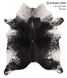Salt and Pepper Black Cowhide Rug #67740
