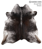 Salt and Pepper Black Cowhide Rug #67741