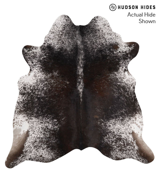 Salt and Pepper Black Cowhide Rug #67741