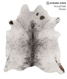 Salt and Pepper Black Cowhide Rug #67742