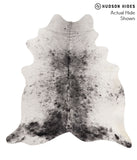 Salt and Pepper Black Cowhide Rug #67746