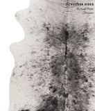 Salt and Pepper Black Cowhide Rug #67746