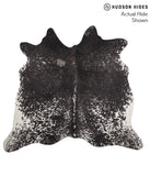 Salt and Pepper Black Cowhide Rug #67747