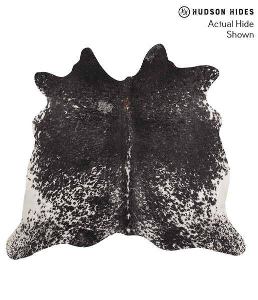 Salt and Pepper Black Cowhide Rug #67747