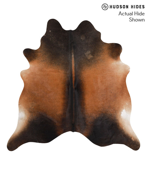 Brown with Red Cowhide Rug #67749