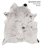 Salt and Pepper Black Cowhide Rug #67759