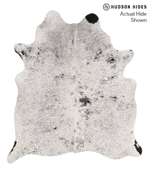 Salt and Pepper Black Cowhide Rug #67759