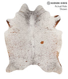 Salt and Pepper Brown Cowhide Rug #67776
