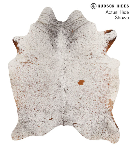 Salt and Pepper Brown Cowhide Rug #67776