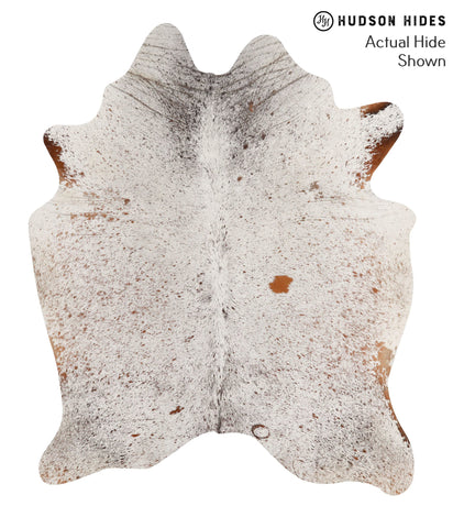 Salt and Pepper Brown Cowhide Rug #67776