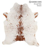 Salt and Pepper Brown Cowhide Rug #67785