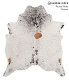 Salt and Pepper Brown Cowhide Rug #67788