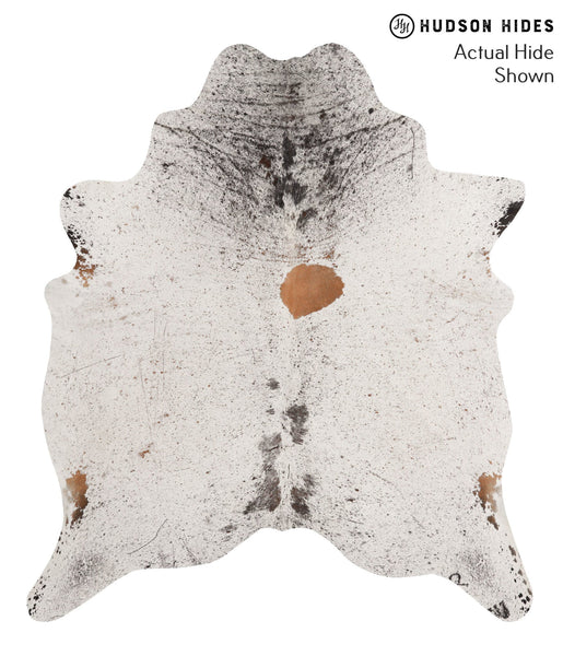 Salt and Pepper Brown Cowhide Rug #67788