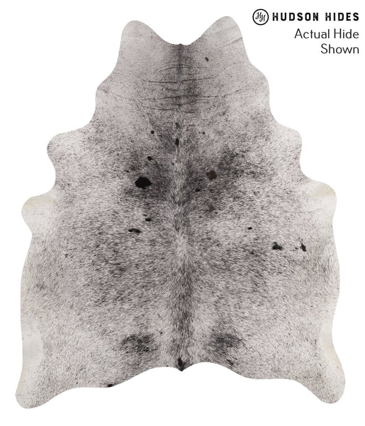 Salt and Pepper Black Cowhide Rug #67822