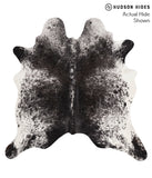 Salt and Pepper Black Cowhide Rug #67829