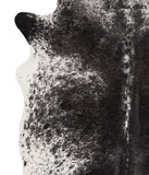 Salt and Pepper Black Cowhide Rug #67829