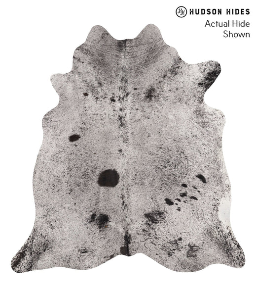 Salt and Pepper Black Cowhide Rug #67830
