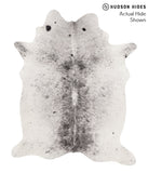 Salt and Pepper Black Cowhide Rug #67833