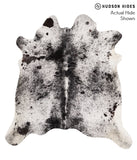 Salt and Pepper Black Cowhide Rug #67834