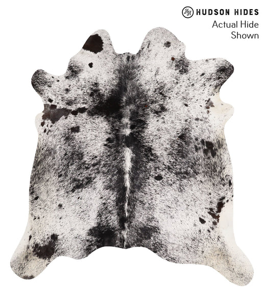 Salt and Pepper Black Cowhide Rug #67834