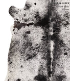 Salt and Pepper Black Cowhide Rug #67834