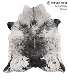 Salt and Pepper Black Cowhide Rug #67866