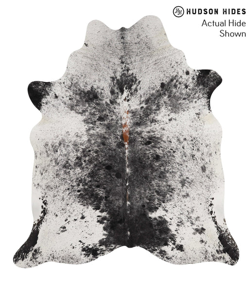 Salt and Pepper Black Cowhide Rug #67866