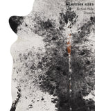 Salt and Pepper Black Cowhide Rug #67866