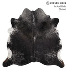 Salt and Pepper Black Cowhide Rug #67870