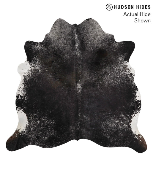 Salt and Pepper Black Cowhide Rug #67870