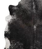 Salt and Pepper Black Cowhide Rug #67870