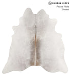 Grey with Beige Cowhide Rug #67888