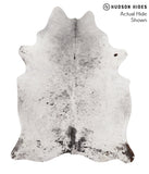 Salt and Pepper Black Cowhide Rug #67911