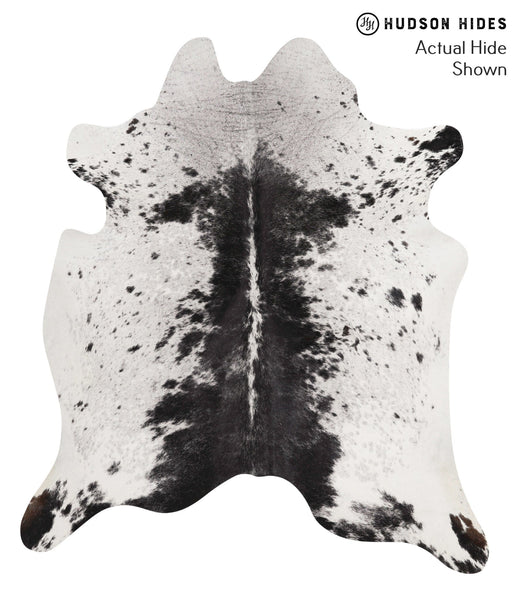 Salt and Pepper Black Cowhide Rug #67954
