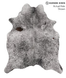 Salt and Pepper Black Cowhide Rug #67965