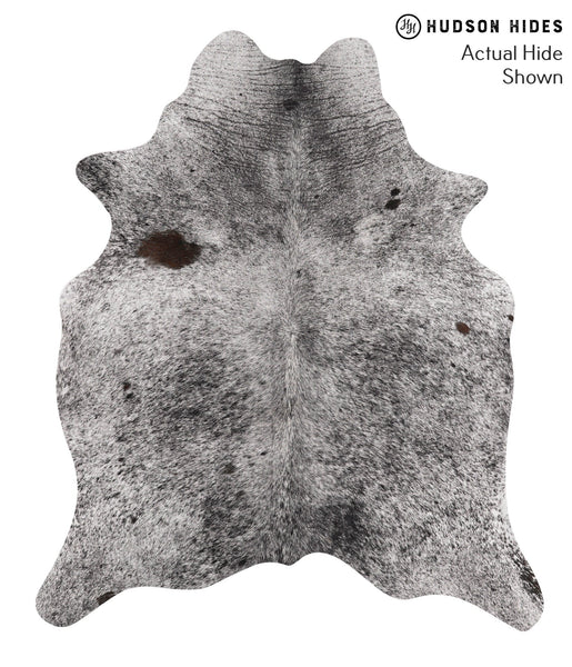 Salt and Pepper Black Cowhide Rug #67965