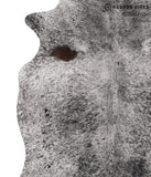 Salt and Pepper Black Cowhide Rug #67965