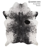 Salt and Pepper Black Cowhide Rug #67969