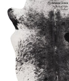 Salt and Pepper Black Cowhide Rug #67969