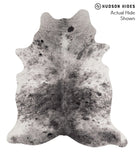 Salt and Pepper Black Cowhide Rug #67974