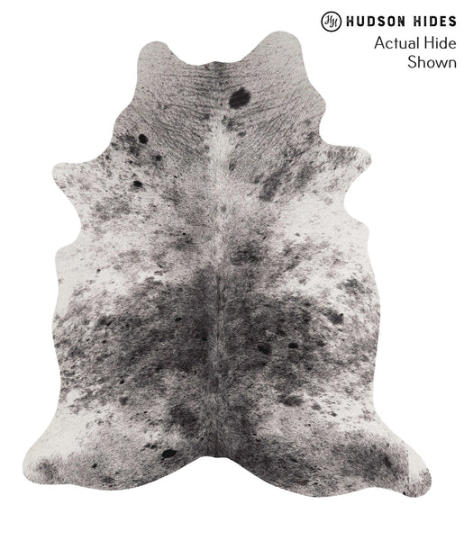 Salt and Pepper Black Cowhide Rug #67974