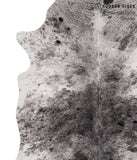 Salt and Pepper Black Cowhide Rug #67974