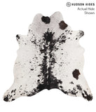 Salt and Pepper Black Cowhide Rug #67977