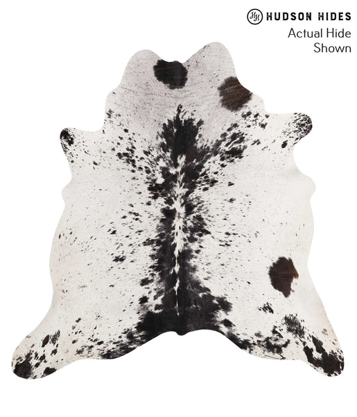 Salt and Pepper Black Cowhide Rug #67977