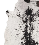 Salt and Pepper Black Cowhide Rug #67977