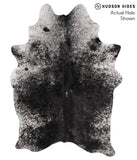 Salt and Pepper Black Cowhide Rug #67986