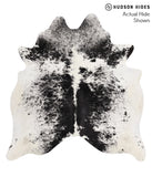 Salt and Pepper Black Cowhide Rug #68001