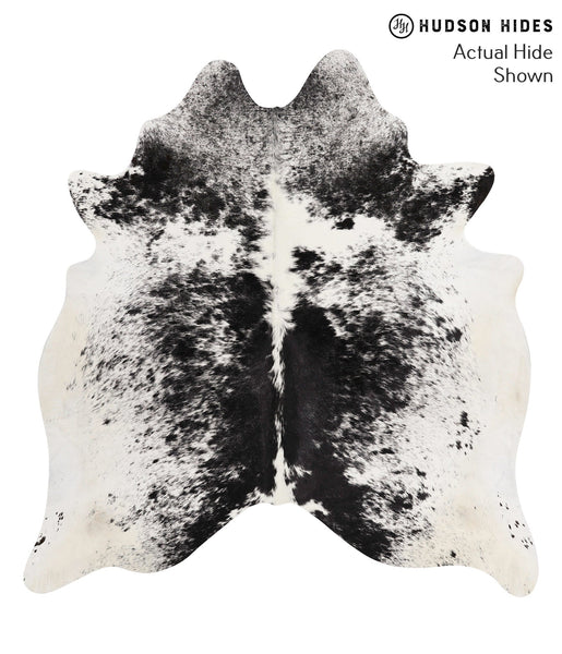Salt and Pepper Black Cowhide Rug #68001