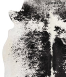 Salt and Pepper Black Cowhide Rug #68001