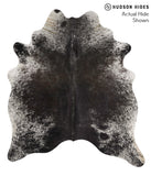 Salt and Pepper Black Cowhide Rug #68005